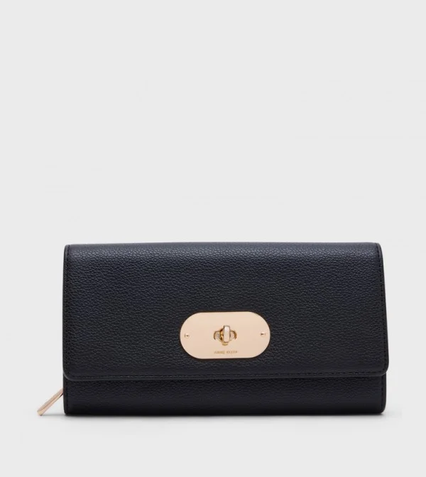 Anne Klein Twist Lock Long Wallet
